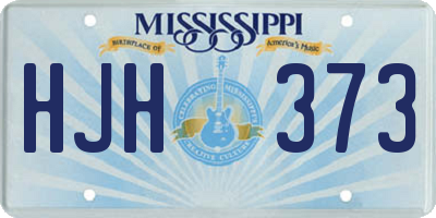 MS license plate HJH373