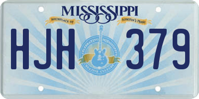 MS license plate HJH379