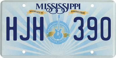 MS license plate HJH390