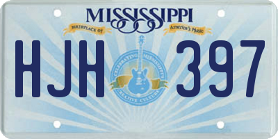 MS license plate HJH397