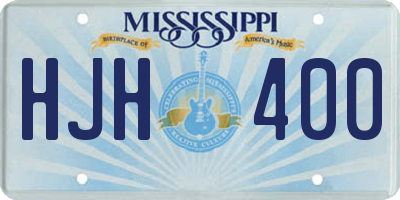 MS license plate HJH400