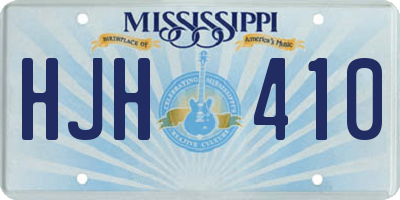 MS license plate HJH410