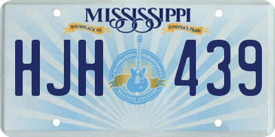 MS license plate HJH439