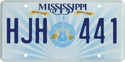MS license plate HJH441