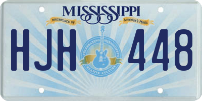 MS license plate HJH448