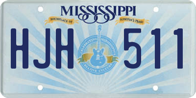 MS license plate HJH511