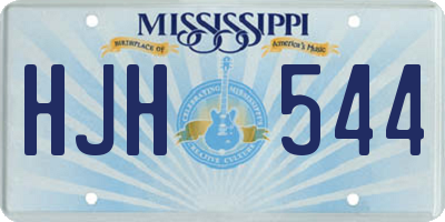 MS license plate HJH544