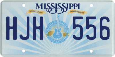 MS license plate HJH556