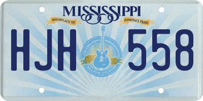 MS license plate HJH558