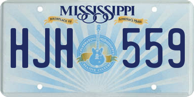 MS license plate HJH559
