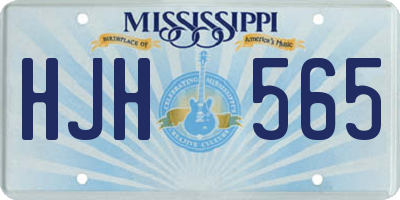 MS license plate HJH565