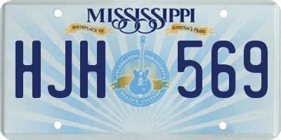MS license plate HJH569