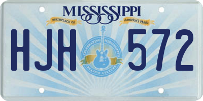 MS license plate HJH572