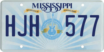MS license plate HJH577