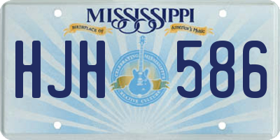 MS license plate HJH586