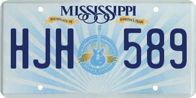 MS license plate HJH589