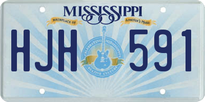 MS license plate HJH591
