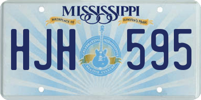 MS license plate HJH595