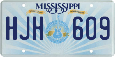 MS license plate HJH609