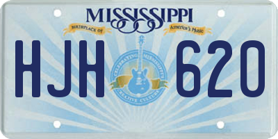 MS license plate HJH620