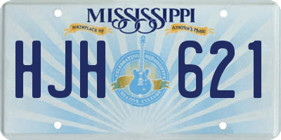 MS license plate HJH621