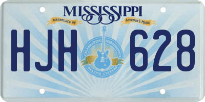 MS license plate HJH628