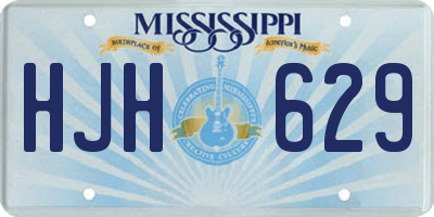 MS license plate HJH629