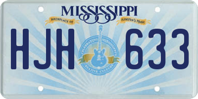 MS license plate HJH633