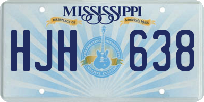 MS license plate HJH638