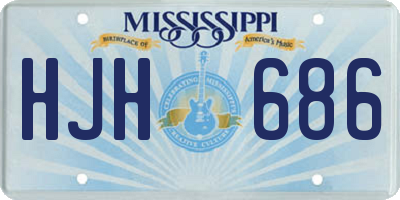 MS license plate HJH686