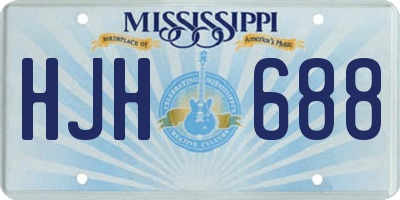 MS license plate HJH688