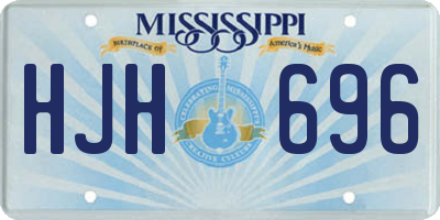 MS license plate HJH696