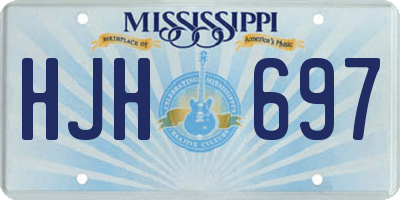 MS license plate HJH697