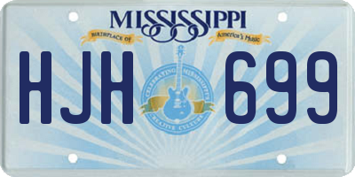 MS license plate HJH699