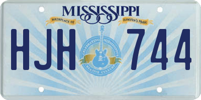 MS license plate HJH744