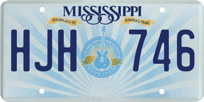 MS license plate HJH746