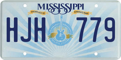 MS license plate HJH779