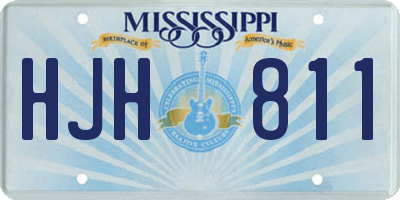MS license plate HJH811