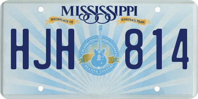 MS license plate HJH814