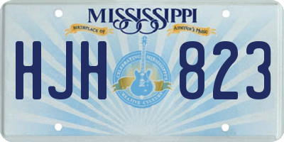 MS license plate HJH823