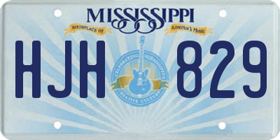 MS license plate HJH829