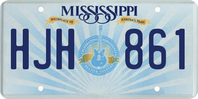 MS license plate HJH861