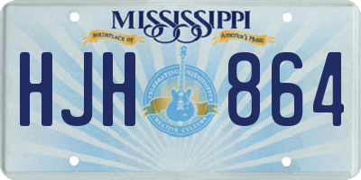 MS license plate HJH864