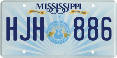 MS license plate HJH886