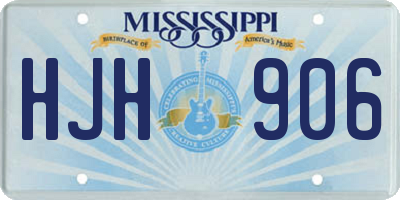 MS license plate HJH906