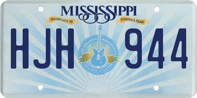 MS license plate HJH944