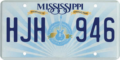 MS license plate HJH946