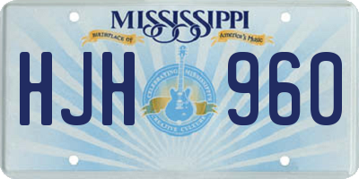 MS license plate HJH960