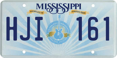 MS license plate HJI161