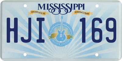 MS license plate HJI169